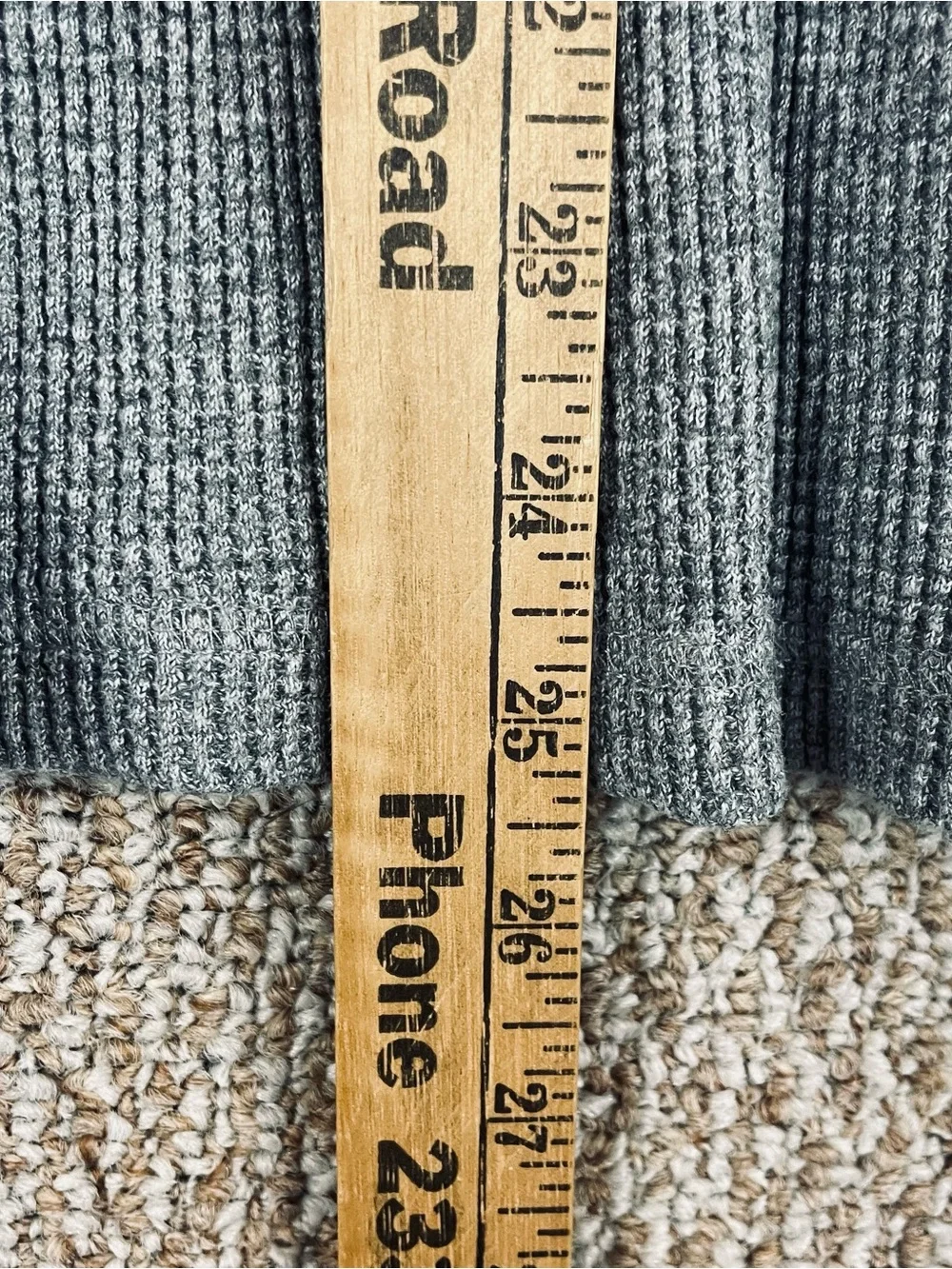 Polo Ralph Lauren Thermal Shirt Mens L Gray Waffle Knit Long Sleeve Pony F248